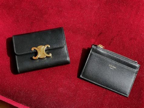 celine wallet with removable card holder|Celine small flap wallet.